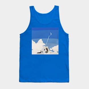 Crescent moon over Finistere Tank Top